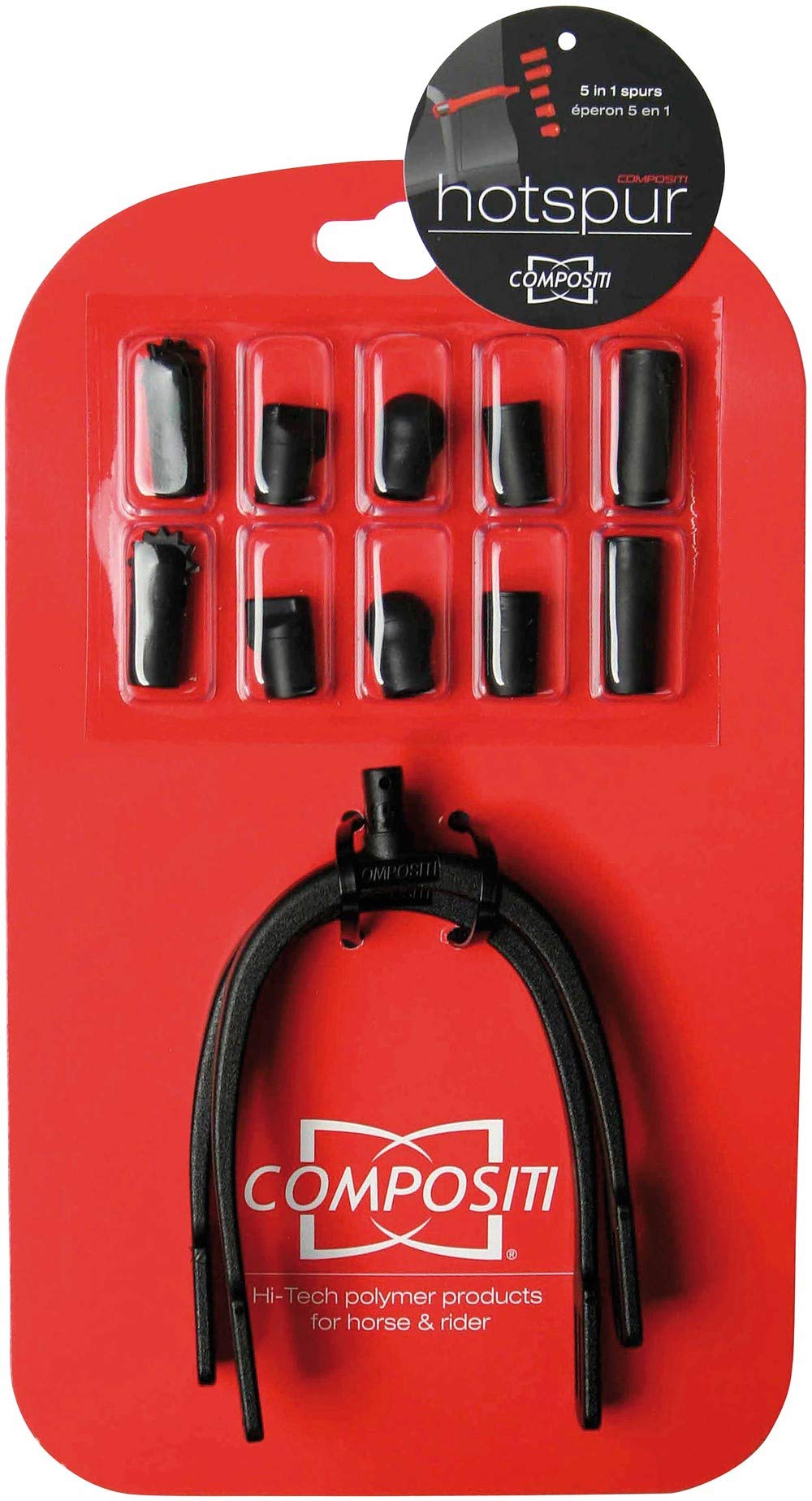 Harry's Horse Women's Sporen Compositi Hotspur, Black, M-M UK