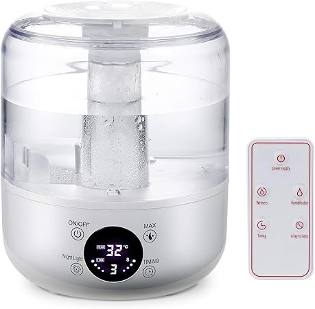 Humidificateur D Air 3l Humidificateur Silencieux Humidite Constante Diffuseur Huiles Essentielles Minuterie Arret Automatique Buse A 360 Parfait Pour Chambre De Bebe Salon Bureau Tikitaka Amazon Fr Cuisine Maison