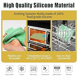 KALAIEN Sweater Texture Fondant Impression Mats