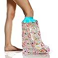 Kids Cast Cover for Shower Leg Kids, 100% Waterproof Toddler Leg Cast Cover for Showering, Reusable Child Foot Cast Bag Cast Protector for Swimming & Bathing