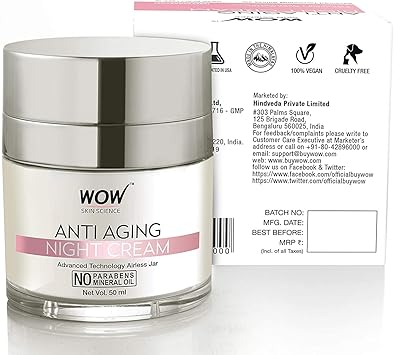 wow anti aging night cream