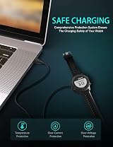 Bicmice Garmin Watch USB Charging Cable 3.3Ft Fenix 5 6 7 Forerunner Vivoactive view 4