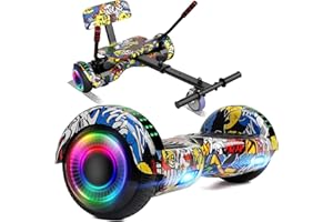 FLYING-ANT Self Balance Scooter Seat Attachment 6.5” Two-Wheel Self Balancing Electric Scooter with LED Light Flash Lights Wheels