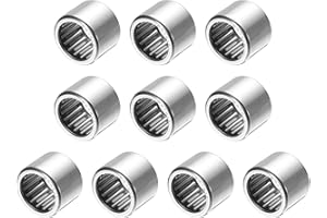 uxcell 10 Pcs SCE1212 Needle Roller Bearings Open End, 3/4 x 1 x 3/4 inch Chrome Steel Needle Bearing