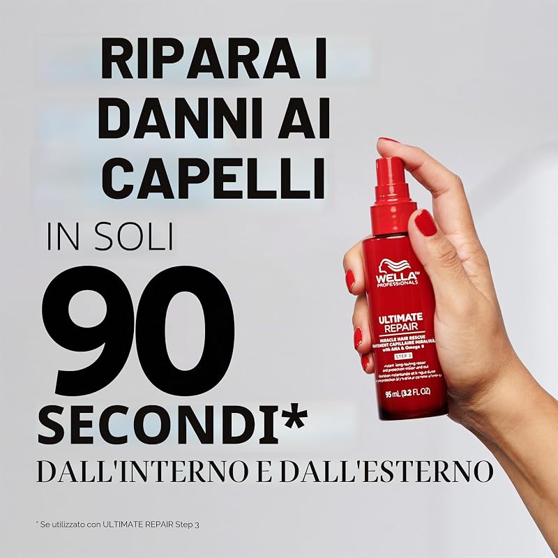 ULTIMATE REPAIR Mircale Hair Rescue. Riparazione istantanea e duratura dei capelli dall'interno e dall'esterno, 5 ml