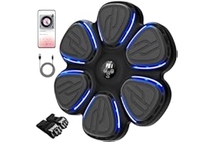 WeGuard Music Boxing Machine, Wall Mounted Music Boxing Machine for Adults Kids, Bluetooth Punching Machine with Boxing Gloves, Boxing Fitness Workout Equipment for Home, Office, Gym