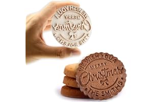 Customizable Last Name 3d Christmas Cookie Stamp Cookie Stamp With Cutter Great For Fondant Frosting Decorating Cakes Sugar P