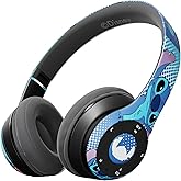 iJoy Disney Lilo & Stitch Expressions Bluetooth Over-Ear Headphones, Wireless Foldable Headset with Built-in Microphone - Stitch Expressions Design, for Adults and Kids