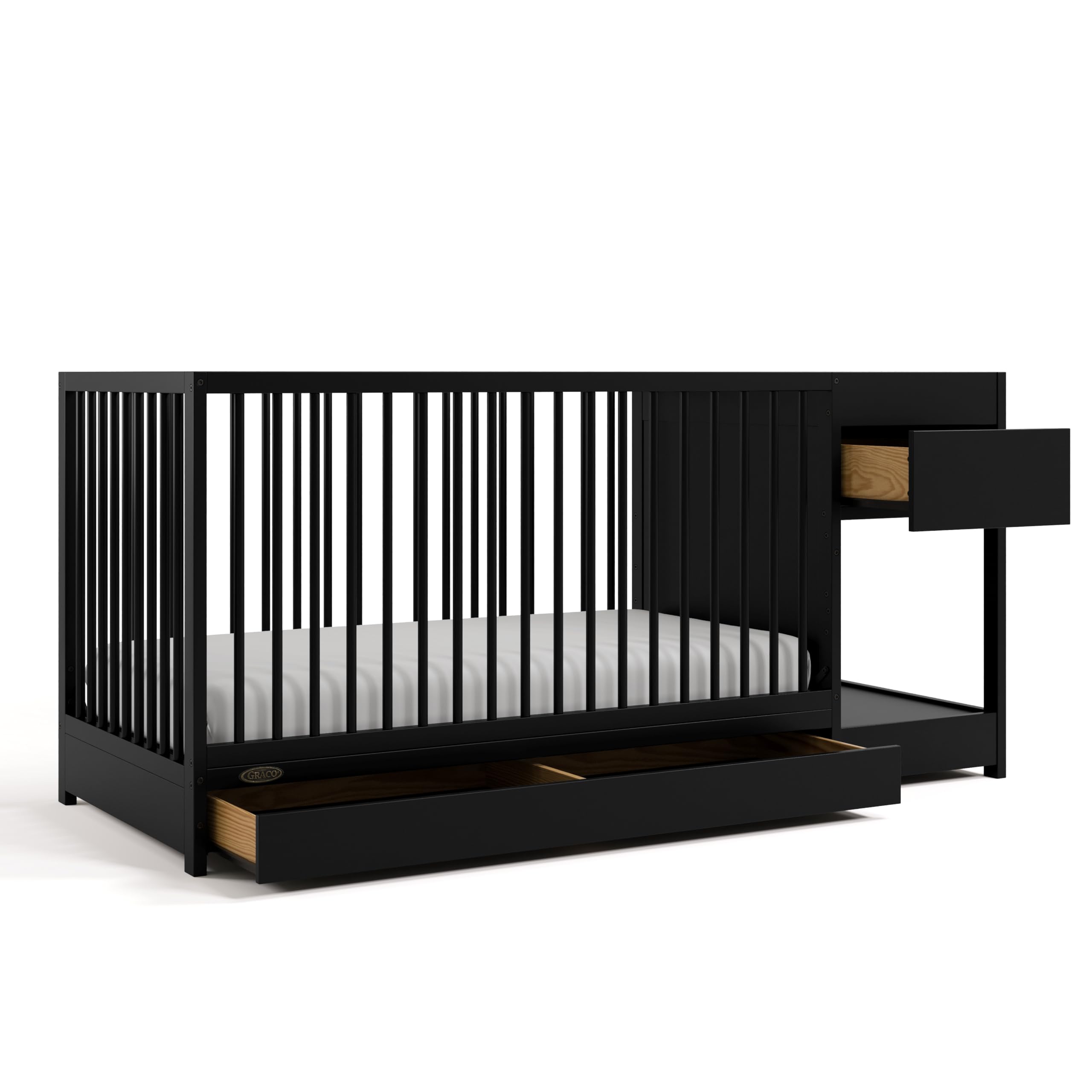 Graco Black Crib With Changing Table Graco Benton Graco Crib And