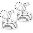 DIFKING Widemouth Connector 2pc Compatible with Spectra S1 Spectra S2 Pump; Compatible with Medela PersonalFit Shield,Pumpin Pal Shield, Lansinoh Flange, Maymom MyFit Shields, Difking Shield