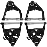 Set of 4 Front Upper/Lower Control Arms for Chevy C10 (Suburban) 1973-1987, Front Tubular Control Arm Kit for GMC C10 (Suburban) 4.1L~7.4L 1973-1987