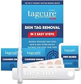 TagCure Skin Tag Removal Kit - Includes 10 Tag Bands, 10 Swabs & 10 Plasters