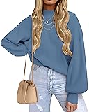 ZESICA Women's Casual Turtleneck Long Lantern