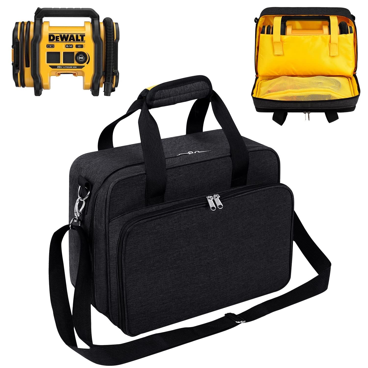 Photo 1 of Case Compatible with DEWALT Tire Inflator (DCC020IB), Storage Bag for Car Tire Inflators, Air Compressor Portable Storage Travel Bag Car Air Pump Storage Holder (Bag Only)