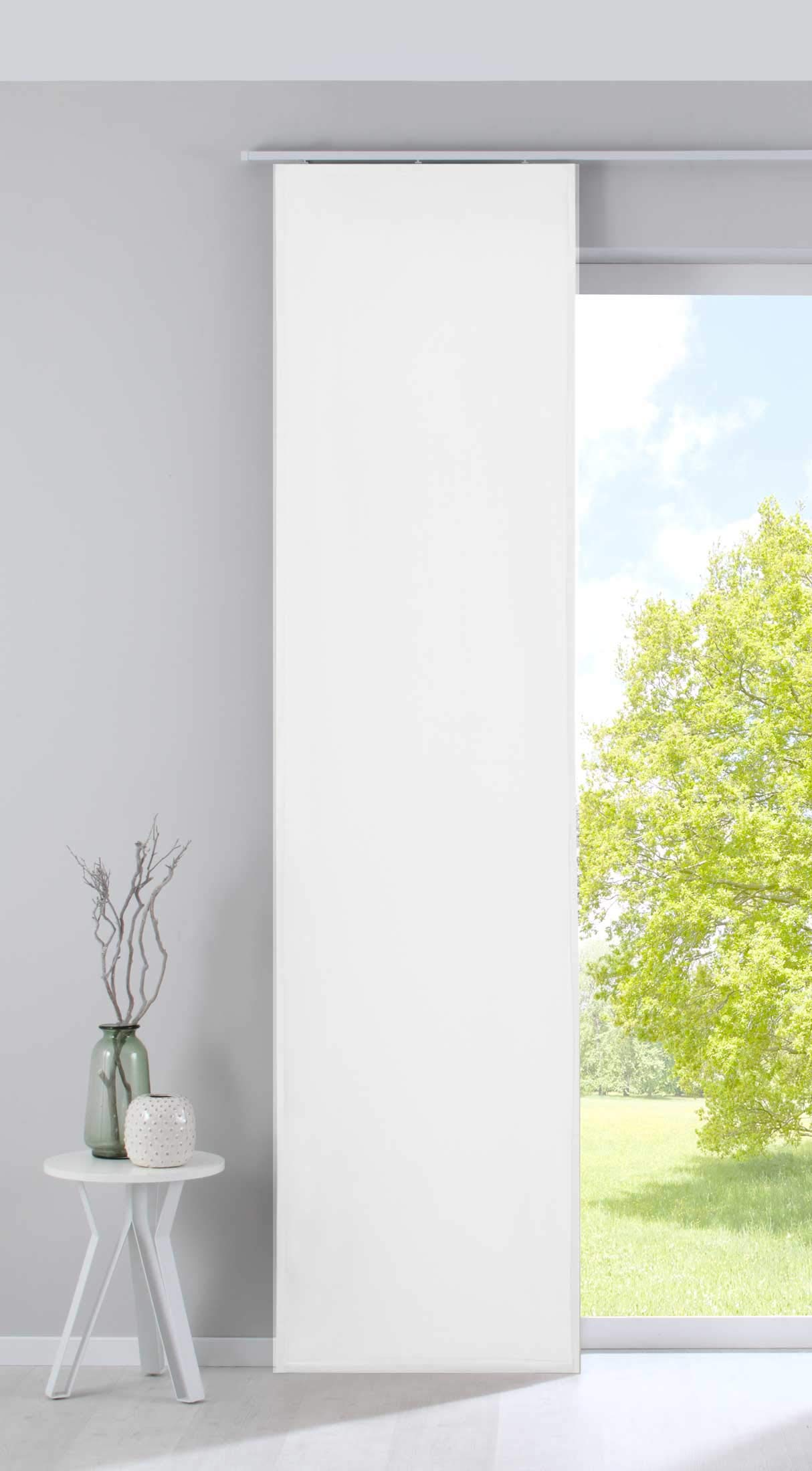 Gardinenbox: Milano Velvet Curtain Panel Opaque Weighted Bar Height 245 x Width 60 cm White