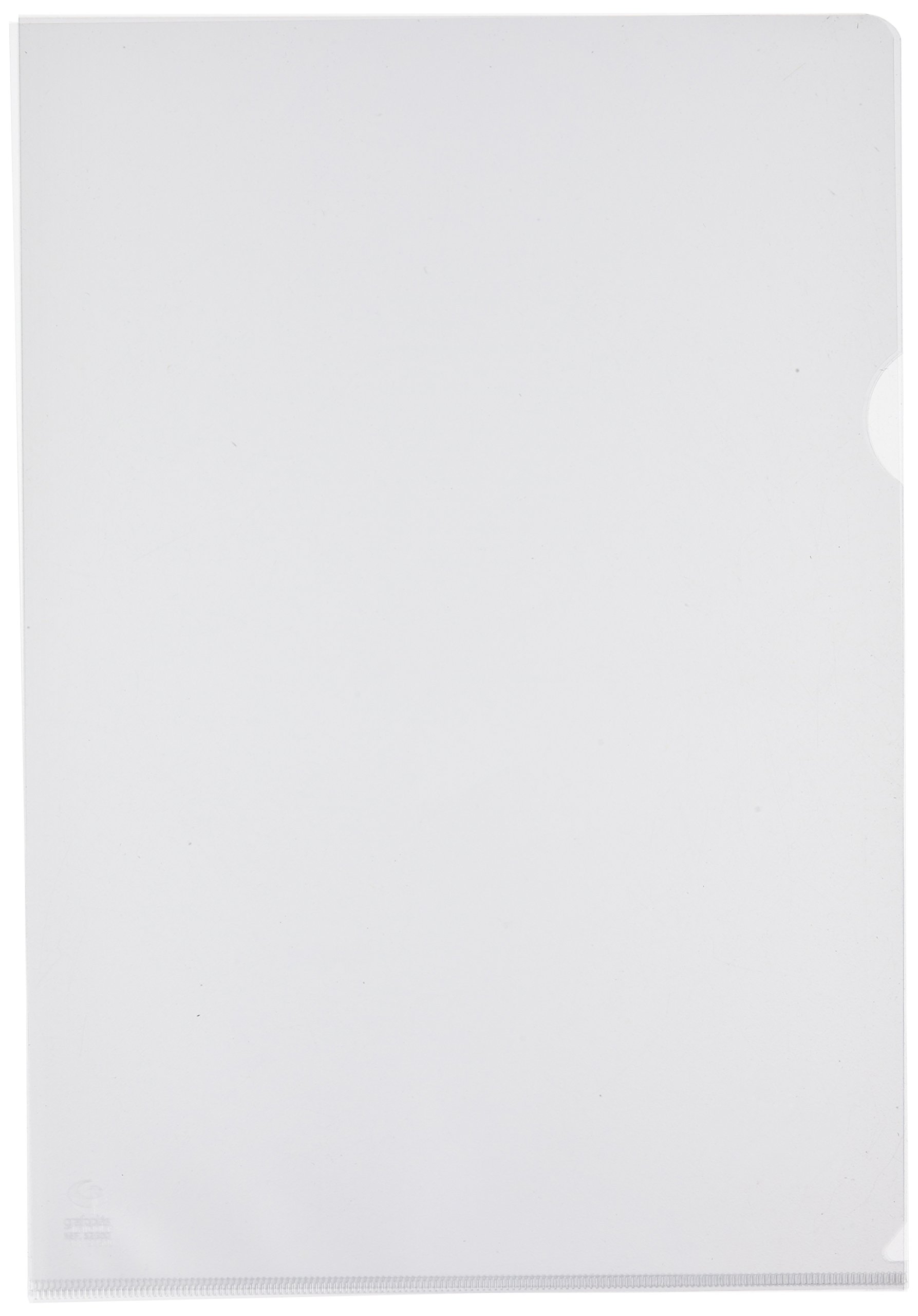 GRAFO Plas 5257070 Files Foolscap Clear (Pack of 100)