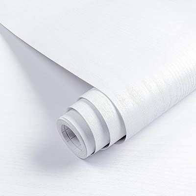 Hode White Wood Vinyl Wrap 60x600cm Self Adhesive Wallpaper Matt