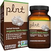 Organic LionaTMs Mane a" Supports Nerve &amp; Brain Health a" 1,000 MG (60 Organic Capsules)