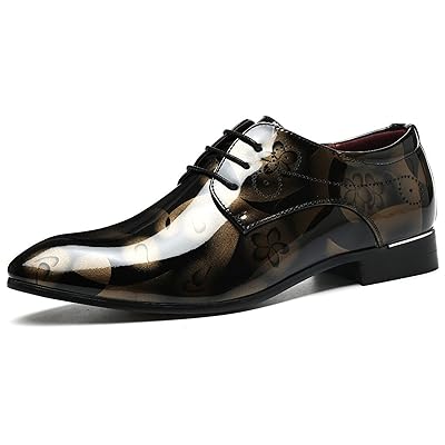 Men's Wingtip Patent Leather Tuxedo Dress Shoes Kuwait Ubuy