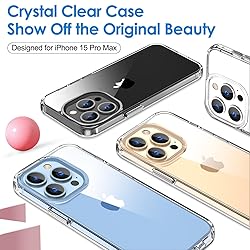 Hython Case for iPhone 15 Pro Max Case Clear, Non