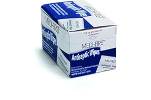 Medique Medi-First Antiseptic Wipes, Benzalkonium Chloride Cleansing Towelettes, 20 Pack - 21471