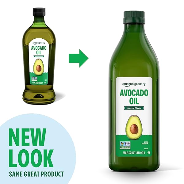 AMAZON GROCERY, AVOCADO OIL, 33.8 FL OZ (PREVIOUSLY AMAZON FRESH, PACKAGING MAY VARY)