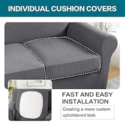 Turquoize 4 Piece Sofa Covers for 3 Cushion Couch