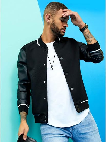guess varsity jacket mens