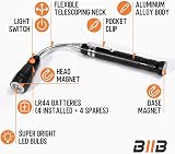 BIIB LED Magnetic Pick-Up Tool with 360° LED Light 22in Reach view 3