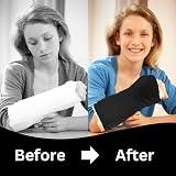 Artlan Arm Cast Sleeve Cover | Black Lycra Medium Cast Protector view 5