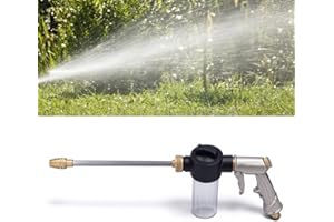 High Pressure Water Spray Gun,Adjustable Garden Hose Wand Nozzle Sprayer, Foam Washer Spray Cleaning Tool for Lawn & Garden,W