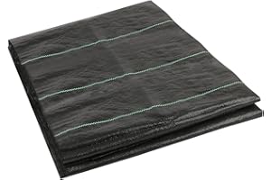 MIDELONG Garden Weed Barrier Landscape Fabric Heavy Duty 3ft x 10ft (1 x 3 Meters) Sheet, Weed Block Ground Cover Gardening Mat for Outdoor Courtyard Flower Beds, Pack of 1