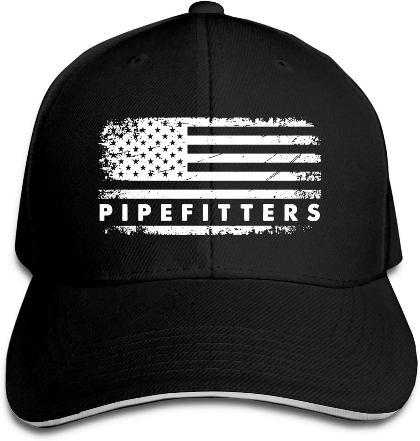 Enichan Pipefitters American Flag Men's Women's Cycling Baseball Cap Outwork Hat Adjustable