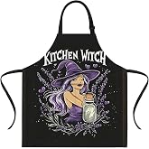 ANNA QUEEN Merry Christmas Apron for Women Men with Pockets Snowman Apron Adjustable Kitchen Chef