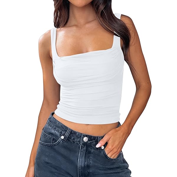 Plage typewriter cropped SK ホワイト Custom Bella Racerback Cropped Tank - Design Online