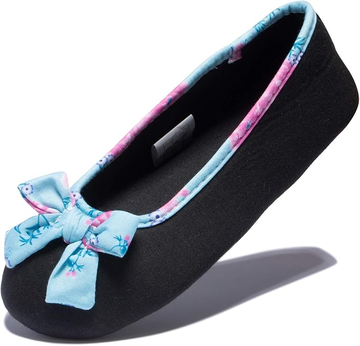 good motion Women's Ballerina House Slippers,Lightweight Cute Bow