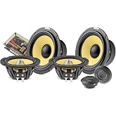 Focal ES 165 KX3E - K2 EVO 6.5" 3-Way Component Speaker Kit with FRAK Tweeters - Pair