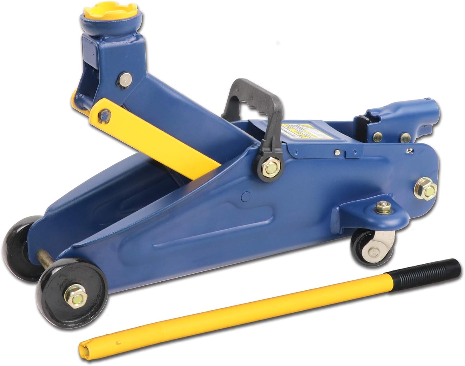 Stronghold Hydraulic Floor Jack, Steel, 12-3/4" Max. Height, 2 Ton - 4,000 lb. Capacity: Automotive