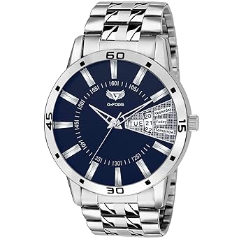 Analogue Blue Round Dial Mens Watch (GF-Blue_2)