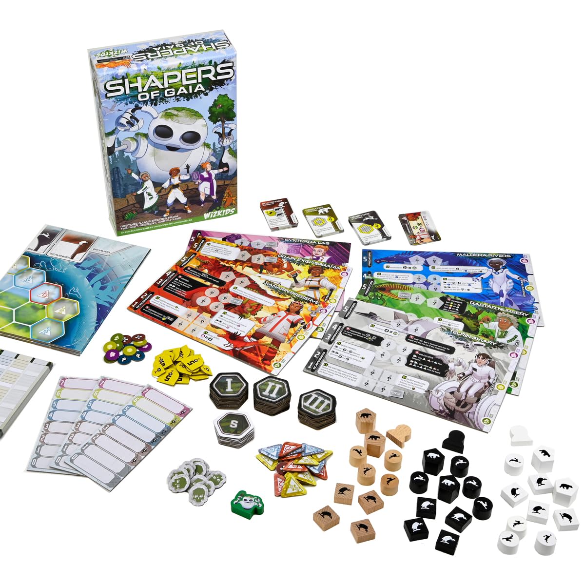Shapers of Gaia Board Game 2022, 60 to 90 minutes, 2-3 Players – An Eco-Building Game
