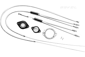 BAVEL BMX Bike Gyro Brake Cables Front + Rear (Upper + Lower) Spinner Rotor Set Kit