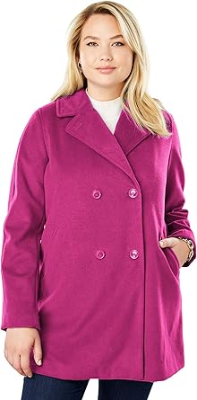 plus size pea coat