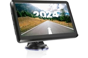 JOGANVE Car GPS Navigation 7 Inch GPS Navigation for Truck & RV & Car, Turn-by-Turn Directions,Driver Alerts, 2024 Map with Lifetime UpdateMap