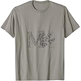 Letter MK Bottom Case MK Alphabet Gift T-Shirt