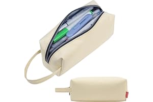 Fmeida Pencil Case Aesthetic Pencil Bag Big Capacity Pencil Pouch Portable Pen Case Office Stationery Makeup Bag Desk Organizer for College Adults Women Men