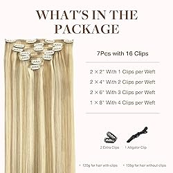 GOO GOO Clip in Hair Extensions Real Human