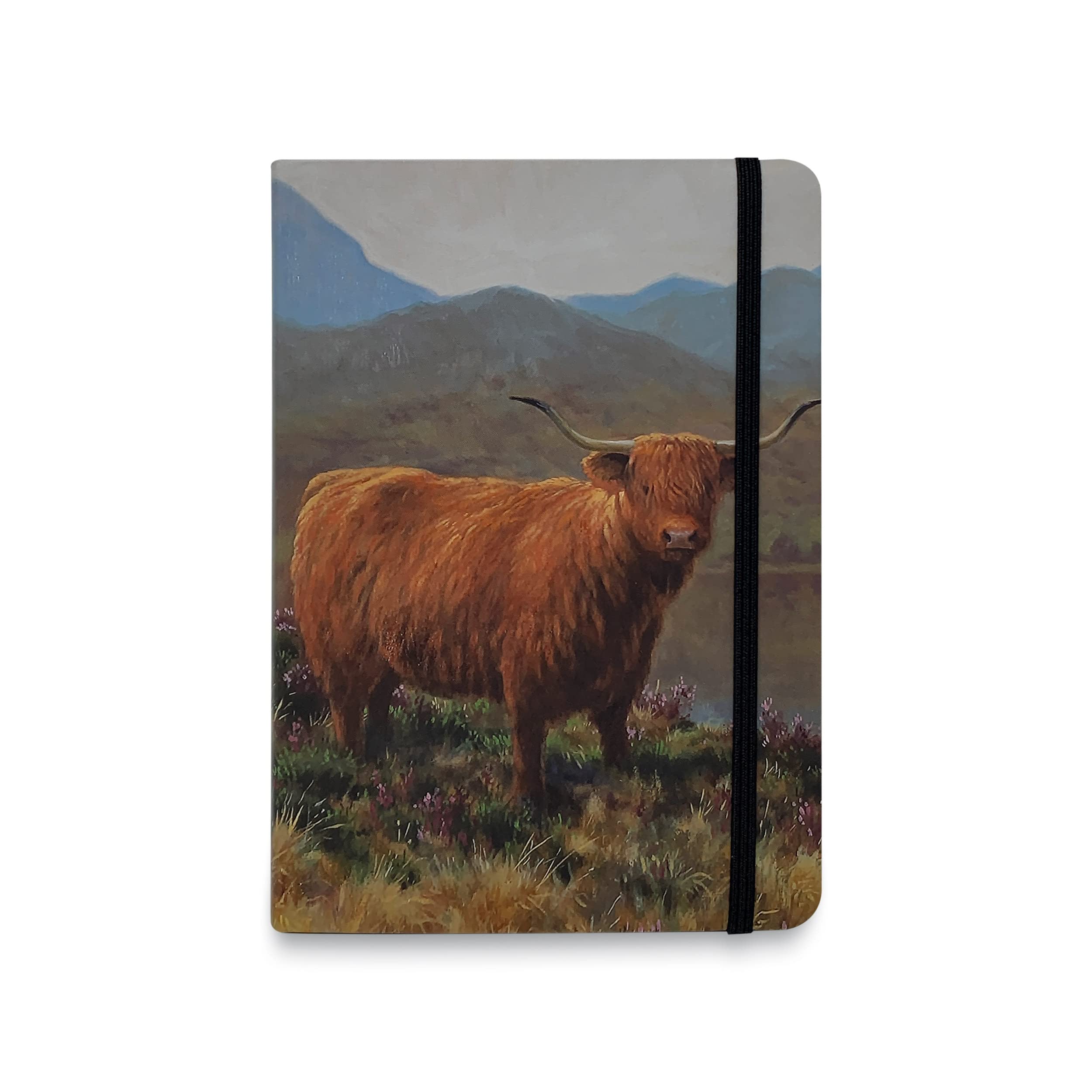 Highland Cow Flexible Pocket Notebook by Julian Friers - Memo Writing Pad - Stationery