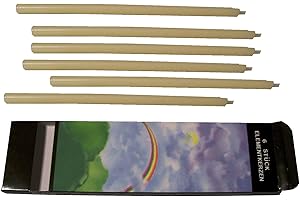 Biedermann & Sons Elements 10-Inch Straight Candles, Cream, Set of 6