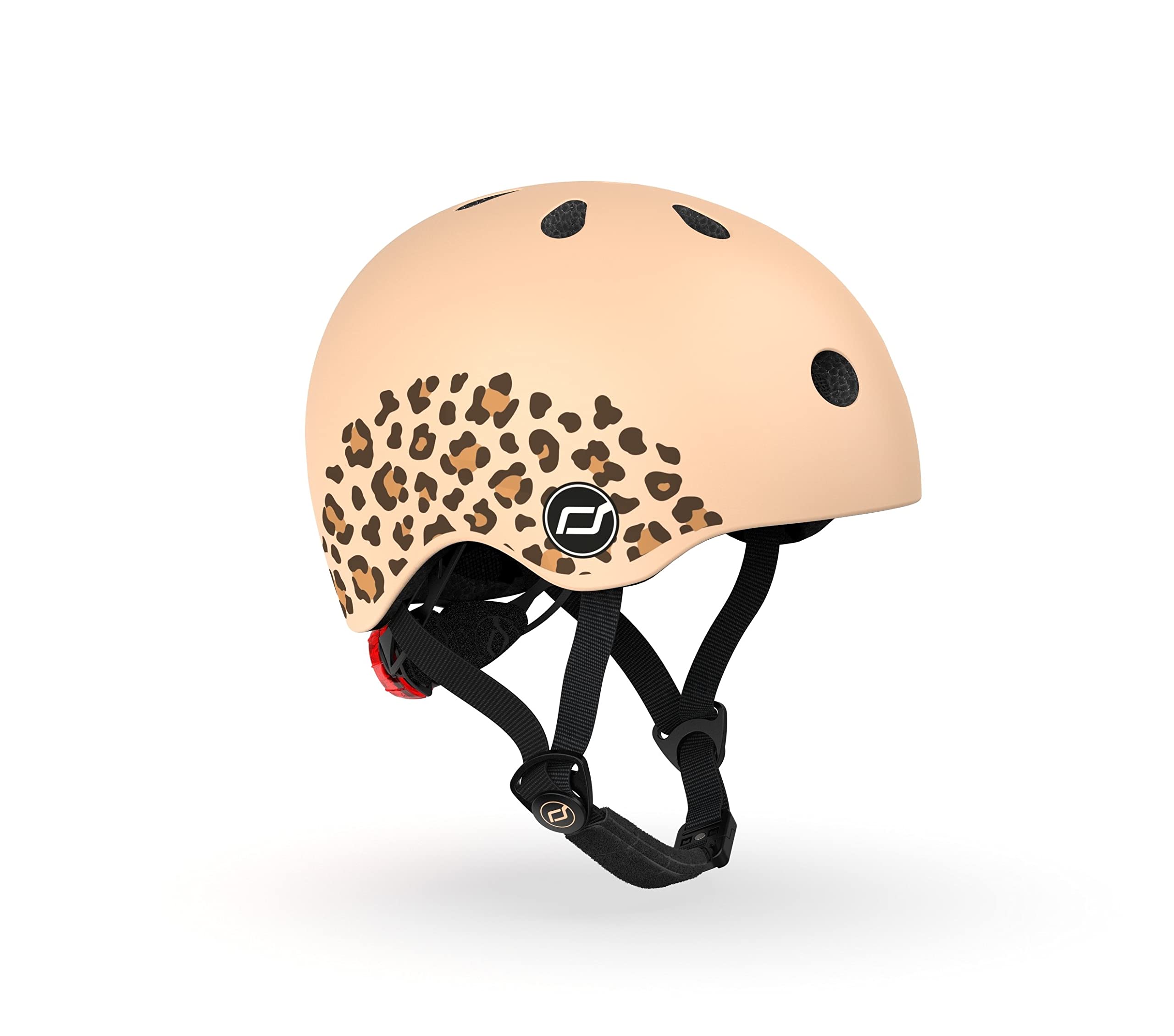 Scoot & Ride Unisex Youth Leopard Print Scoot and Ride Helmet, XXS-S (45-51 cm)