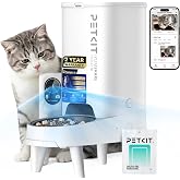 PETKIT Automatic Cat Feeder with Camera, Upgraded Multi-Cat Recognition, 2.4G&amp;5G WiFi Pet Feeder with Freshness Preservation,3L Timed Food Dispenser with Low Food Sensor,Night Vision Motion Capturing